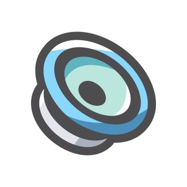 Ses Sözcüsü ekipmanı Vektör Simgesi Çizgi Filmi illüstrasyonu