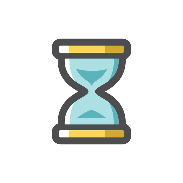 Hourglass Sandglass Clock Vector icon Cartoon illustration — Stock Vector