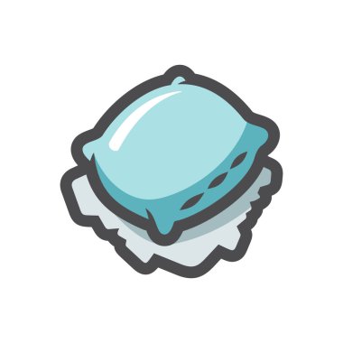 Sokak Yastığı evsiz yatak Vektör ikonu Çizim