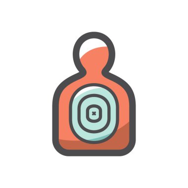 İnsan Hedef Vektör simgesi Çizgi Film İllüstrasyonu