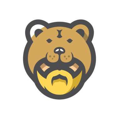 Viking savaşçıları Vector simgesi çizimleri.