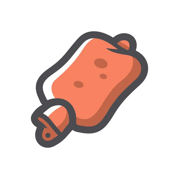 Warmer rubber heating pad Vector icon Cartoon illustration. — Stockvektor