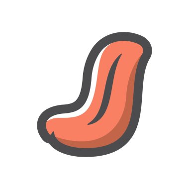 Dil insan organı Vektör simgesi Çizim Çizimi