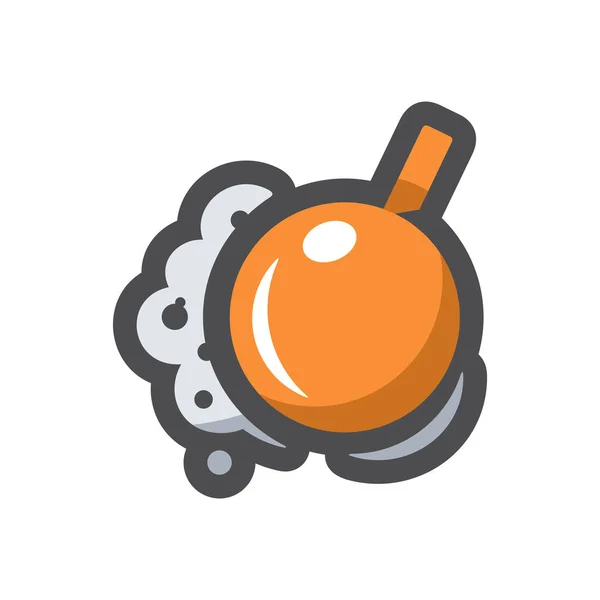 Wrecking ball Destruction Vector icon Cartoon illustration — Stock Vector