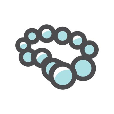 İnci gerdanlık Mavi Vektör simgesi Çizim Çizimi