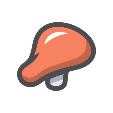 Bisiklet koltuğu simgesi Vektör simgesi Çizgi Filmi illüstrasyonu