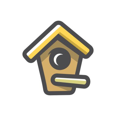 Serçe Vektör simgesi olan kuş evleri Çizim Çizimi