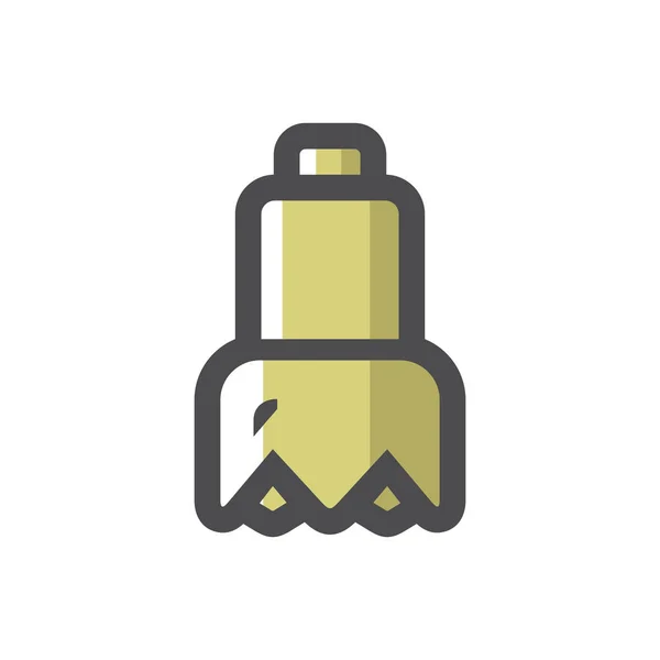 Drill Bit Bohrgeräte Vector icon Cartoon Illustration — Stockvektor