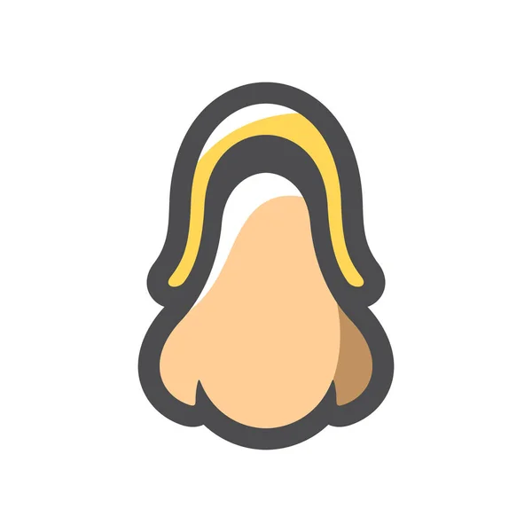 Clothespin Nose Clip icona vettoriale Illustrazione cartone animato. — Vettoriale Stock