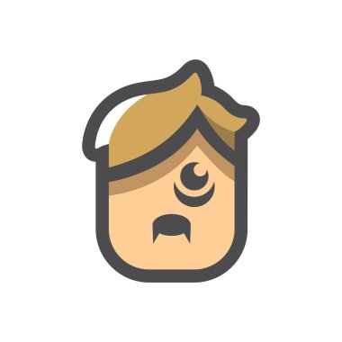 Çürük Vektör simgesi çizen çocuk