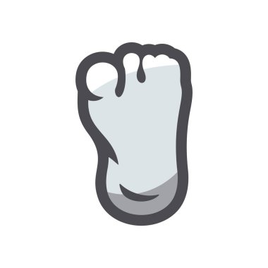 İnsan ayak izi basit Vektör simgesi Çizim Çizimi