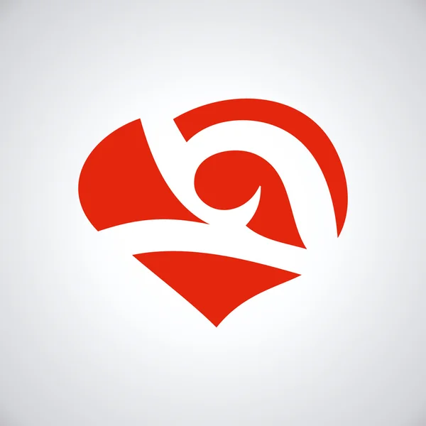 Logo corporativo Corazón — Archivo Imágenes Vectoriales
