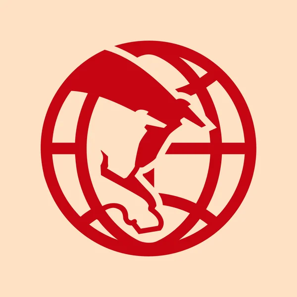 Signe international de viande — Image vectorielle