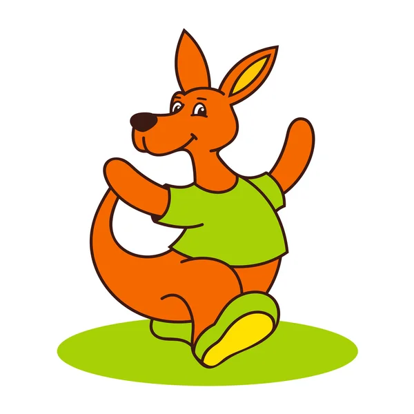 Cartoon Kangaroo logo — Stockvector