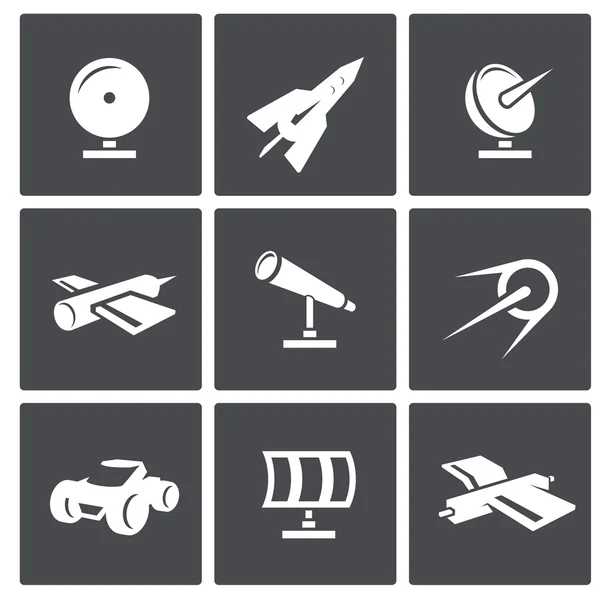 Conjunto de ícones de espaço — Vetor de Stock