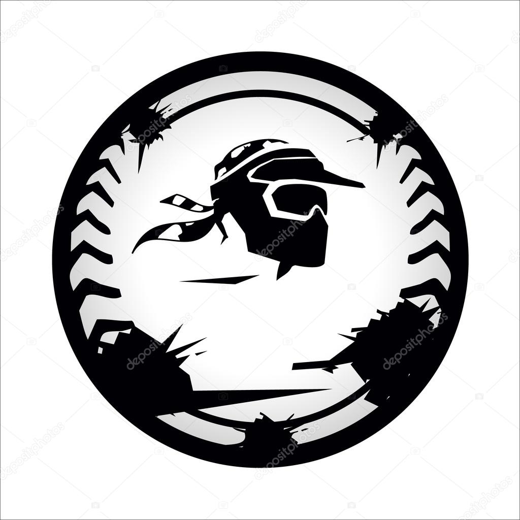 Branding corporate logo isolated on white background. Chevron Paintball