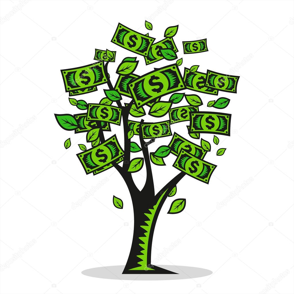 Symbol of money Tree a prosperous and profitable business