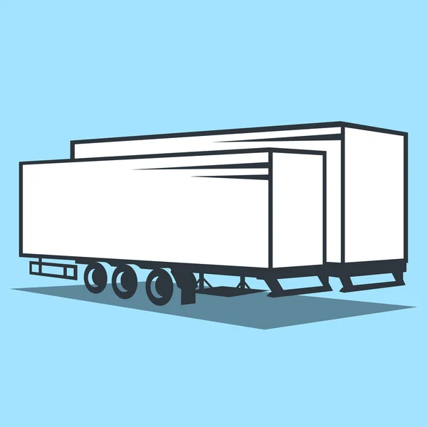 Cargo Trailer segno — Vettoriale Stock