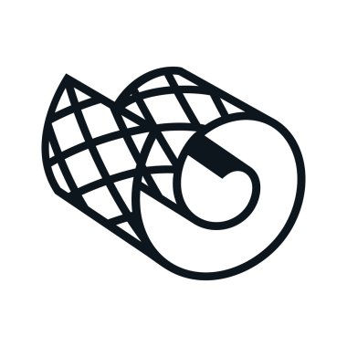 Netting roll sign vector