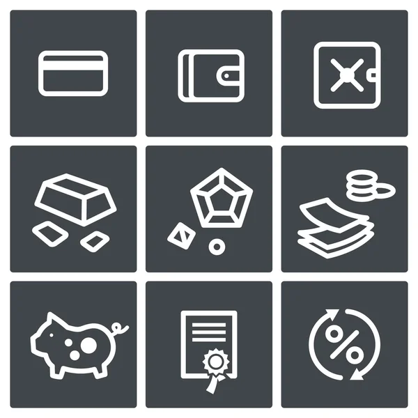 Finance icon collection — Stock Vector