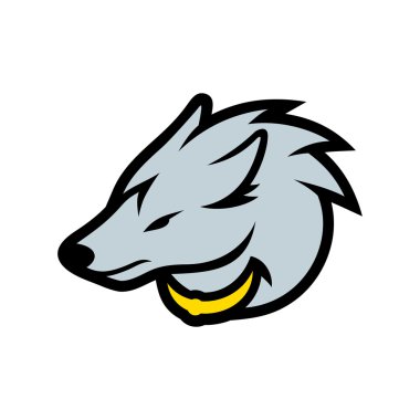 Wolf head sign clipart
