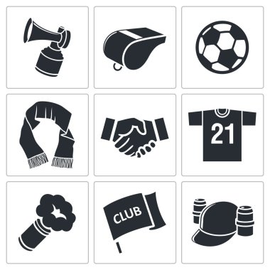 Futbol fan simgeler öznitelikleri
