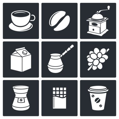 Icon collection içme kahve