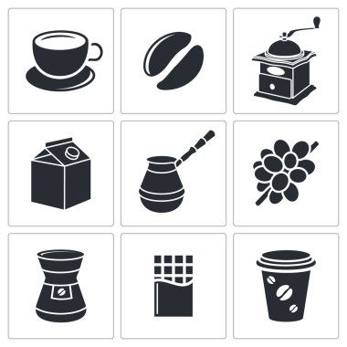 Icon collection içme kahve