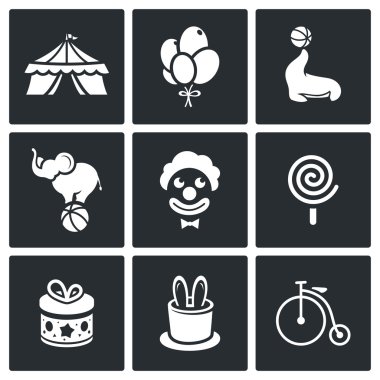 Sirk, performans Icons set