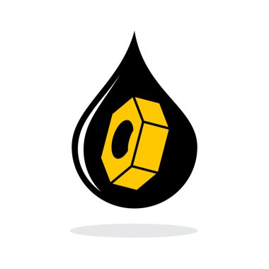Soyut petrol sanayi işareti