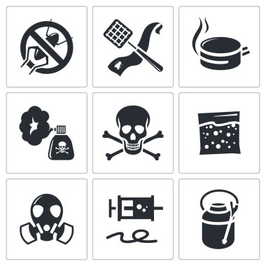 Hiçbir böcek Icons set