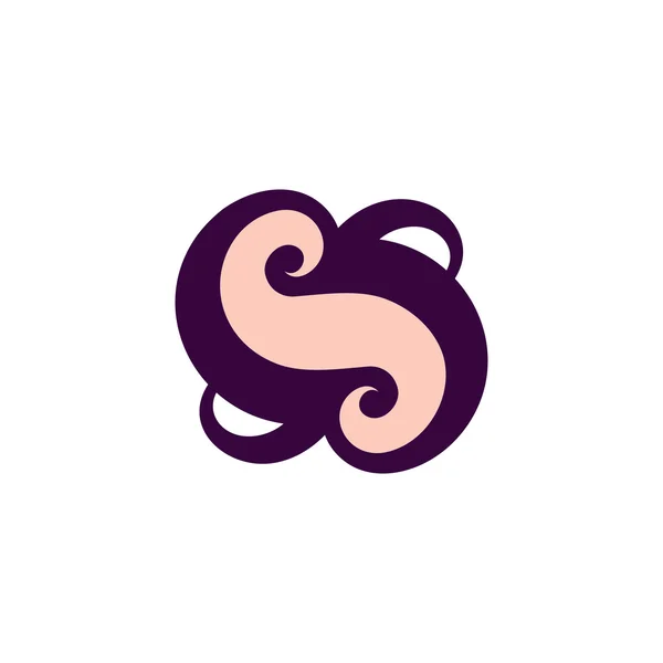 Signez la lettre S, icône — Image vectorielle