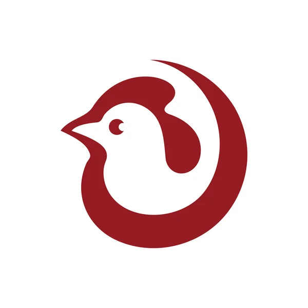 Cock, chicken sign — Stock Vector