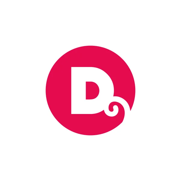Teken letter D — Stockvector