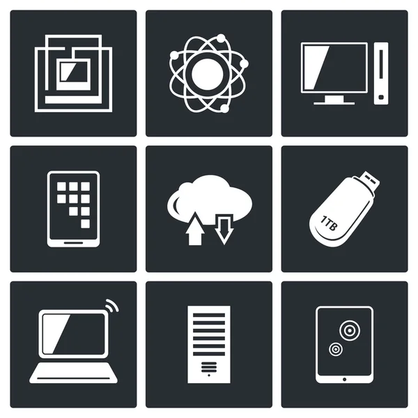 Information, technology icons — Stock Vector