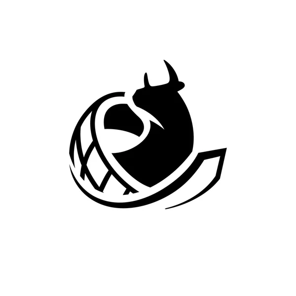 Signo de comercio internacional de carne — Vector de stock