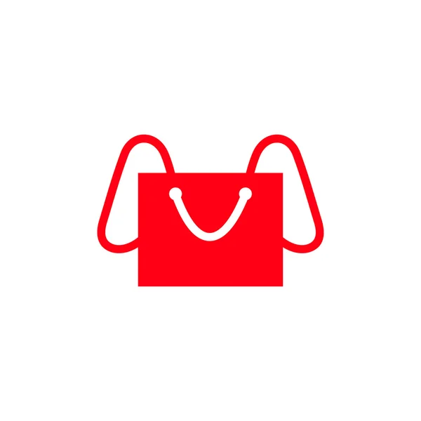 Bolsa de compras signo abstracto — Vector de stock