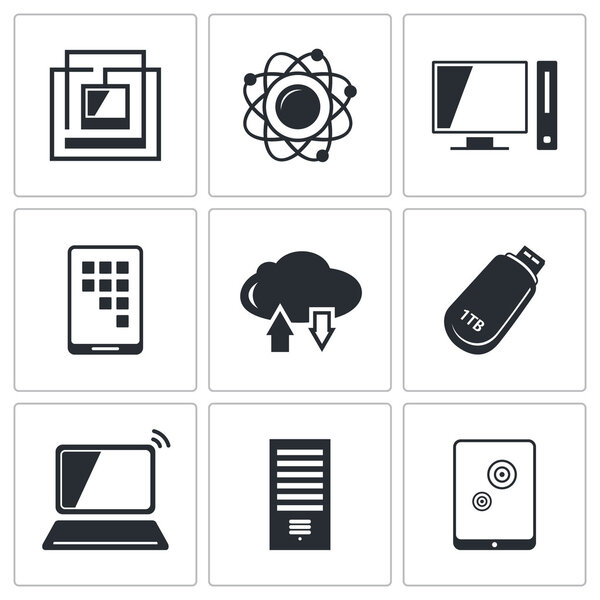 Information, technology icons