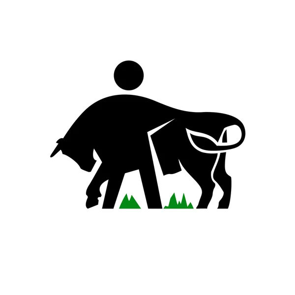 Ganado, signo agrícola — Vector de stock