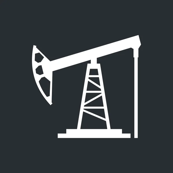 Segno di piattaforma petrolifera — Vettoriale Stock
