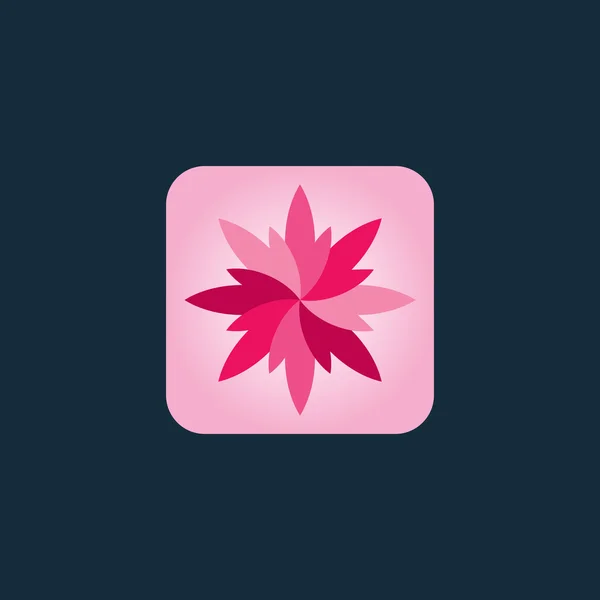 Abstracte bloem teken — Stockvector