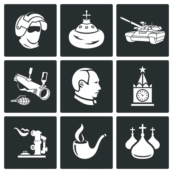 Rusia conjunto de iconos vectoriales — Archivo Imágenes Vectoriales
