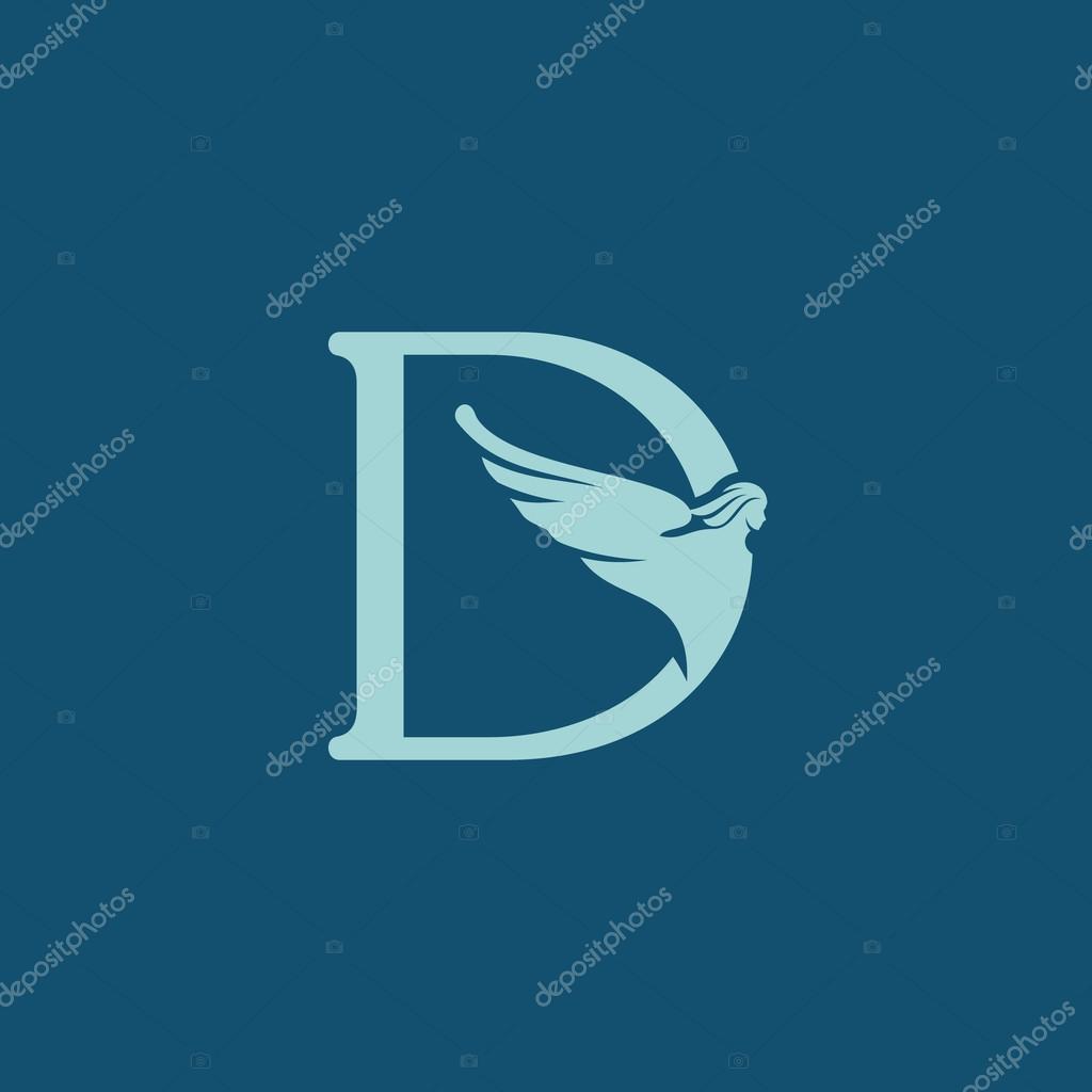 Branding identity corporate logo isolated on blue background