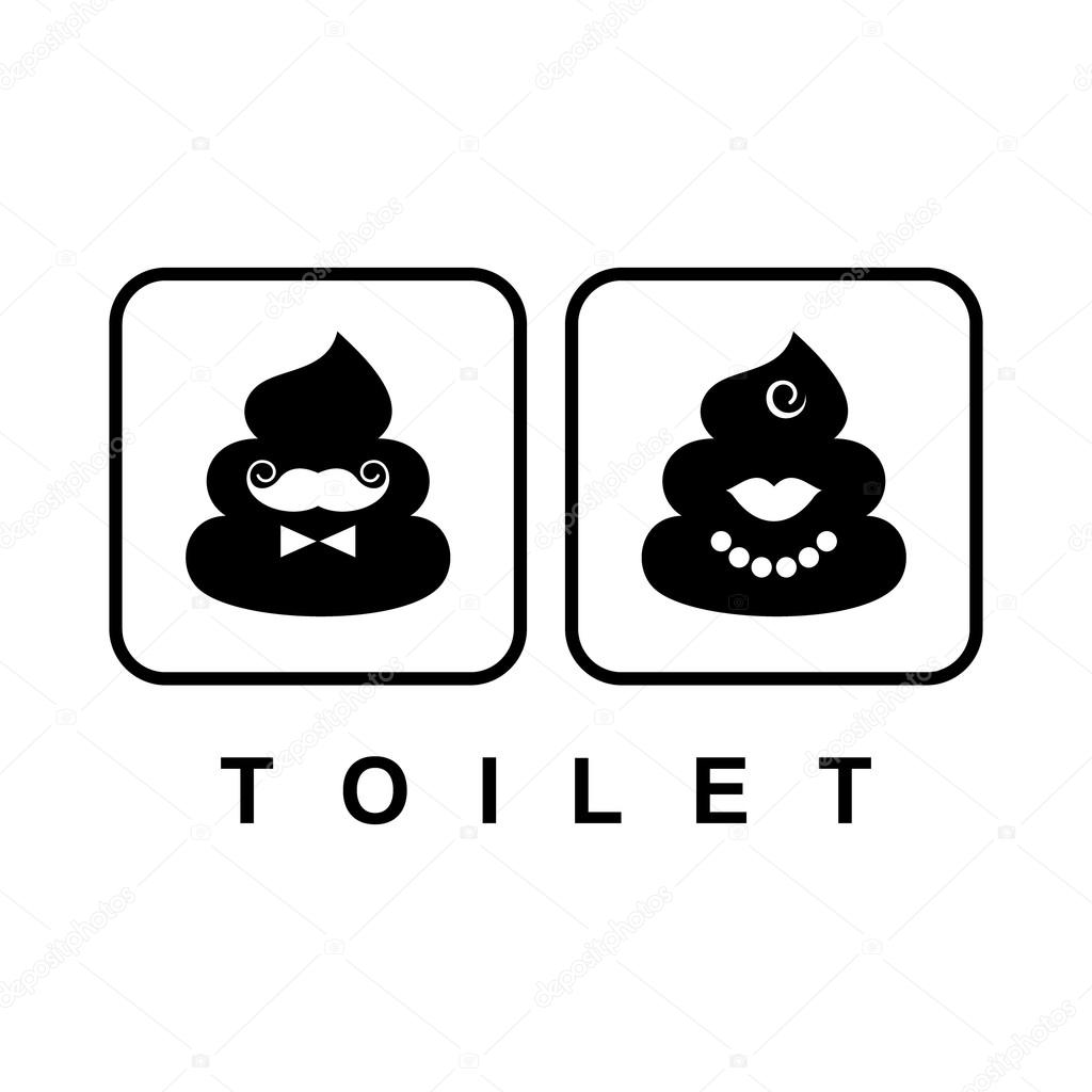 WC, toilet sign, icons