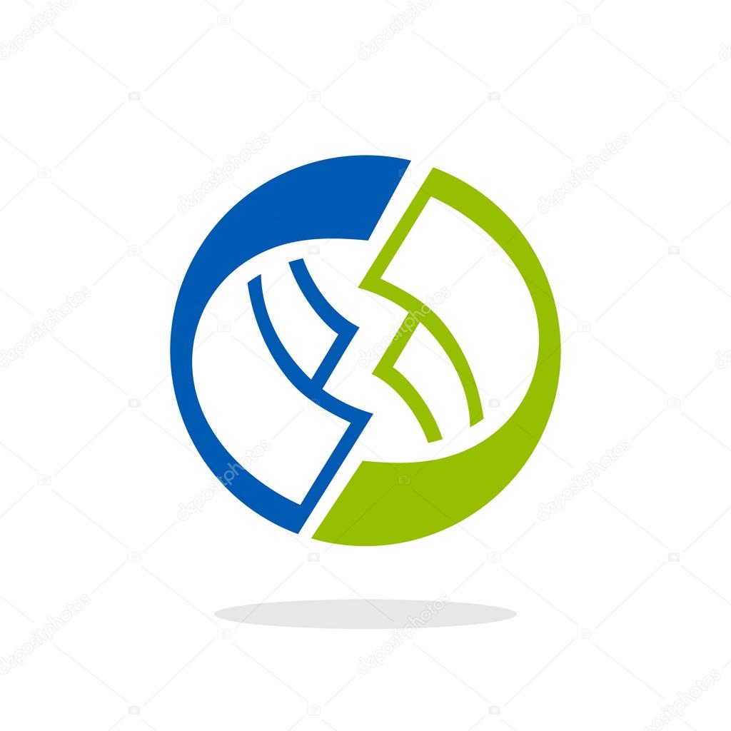 Money turnover sign. Branding identity corporate logo isolated on white background