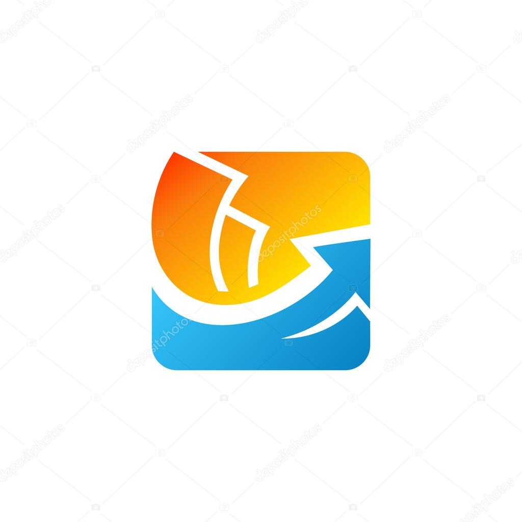 Branding identity corporate logo isolated on white background