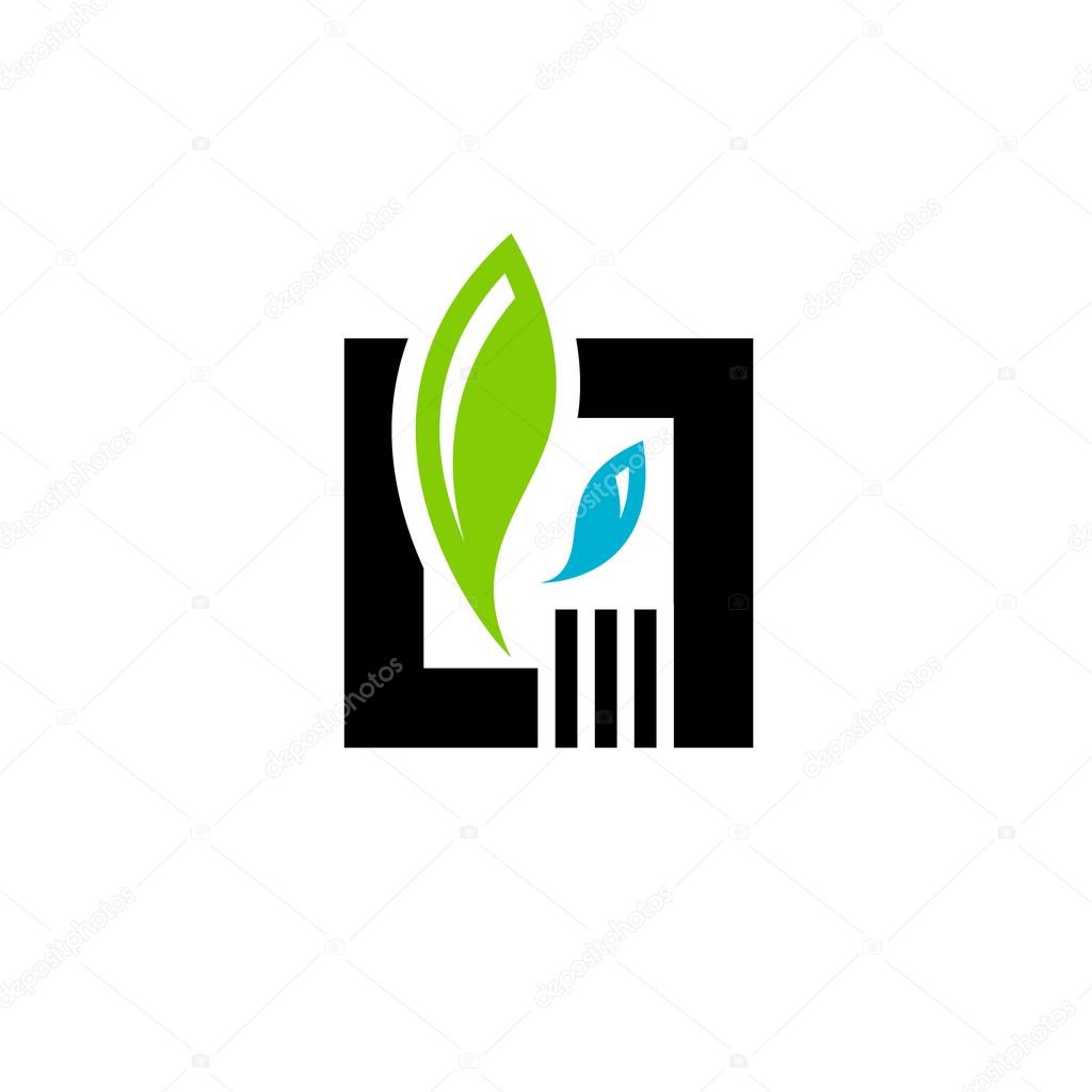 Conservation of oil fields  icon.  Branding identity corporate logo isolated on white background