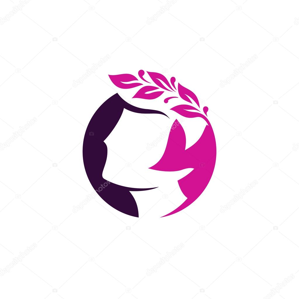 Beauty VIP salon sign . Branding identity corporate logo isolated on white background