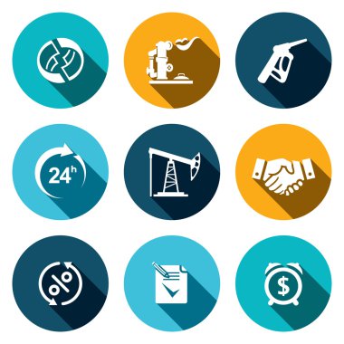 Petrol ürünleri Icon set satışı