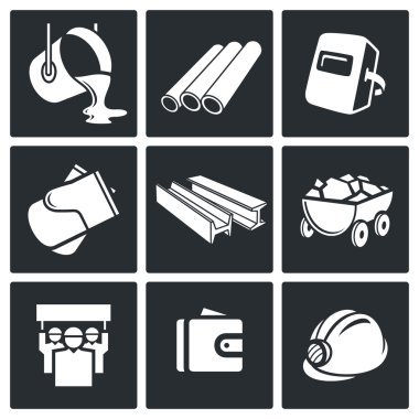 Metalurji Sanayi Icons set